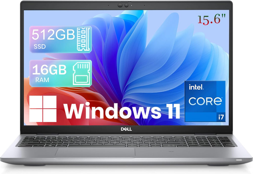 Dell Latitude 5520 Laptop 15.6' FHD Business Netbook i7, Intel Core i7-1165G7 up to 4.7GHz, 16GB RAM DDR4, 512GB SSD, HDMI, Backlit Keyboard Windows 11 Pro (Renewed)