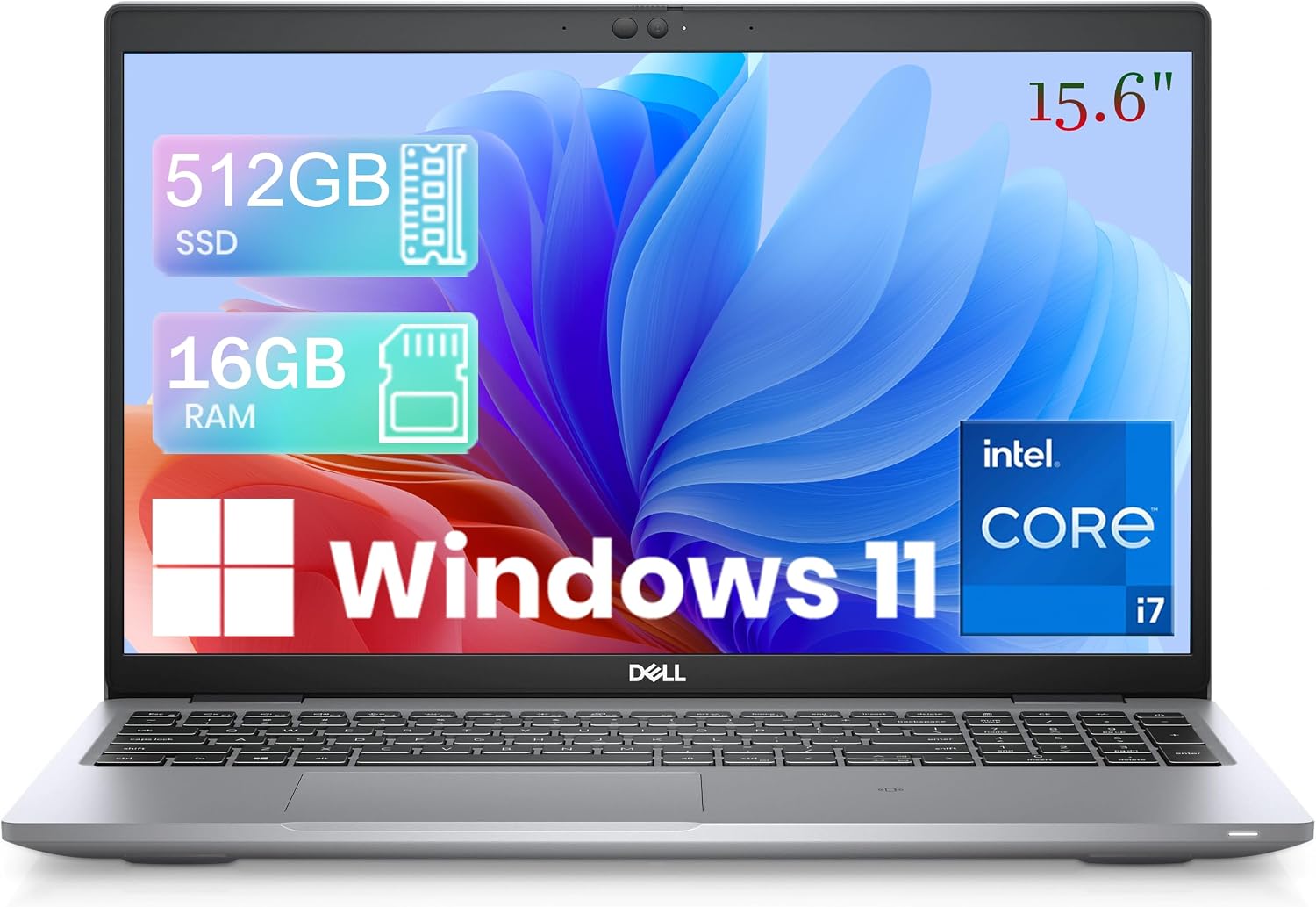 Dell Latitude 5520 Laptop 15.6' FHD Business Netbook i7, Intel Core i7-1165G7 up to 4.7GHz, 16GB RAM DDR4, 512GB SSD, HDMI, Backlit Keyboard Windows 11 Pro (Renewed)