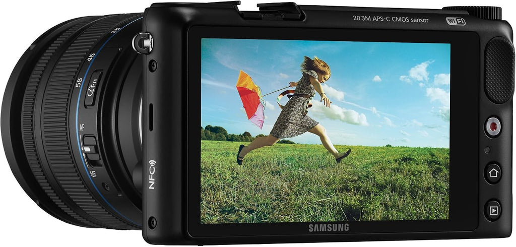 Samsung NX2000 20.3MP CMOS Smart WiFi Mirrorless Digital Camera with 20-50mm Lens and 3.7' Touch Screen LCD (Black) (OLD MODEL)