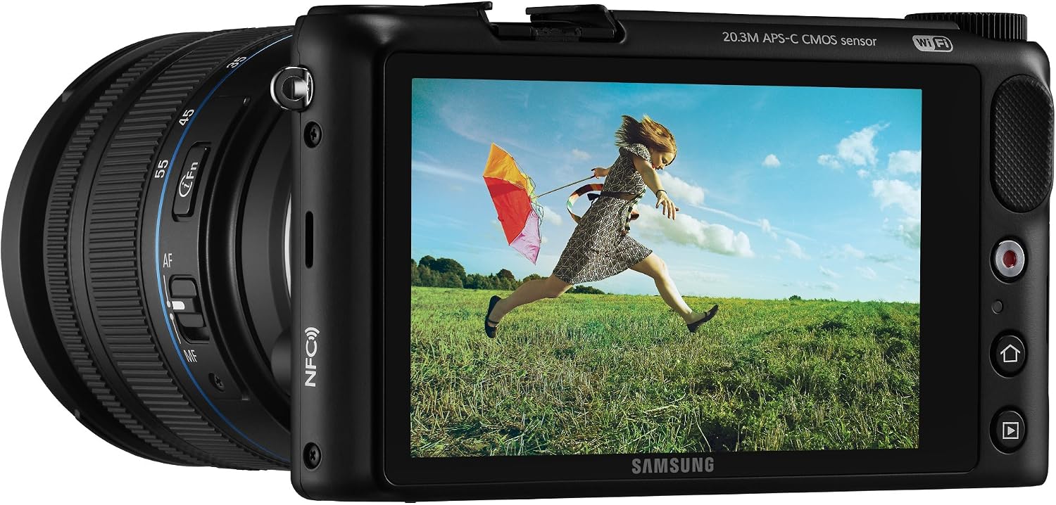 Samsung NX2000 20.3MP CMOS Smart WiFi Mirrorless Digital Camera with 20-50mm Lens and 3.7' Touch Screen LCD (Black) (OLD MODEL)