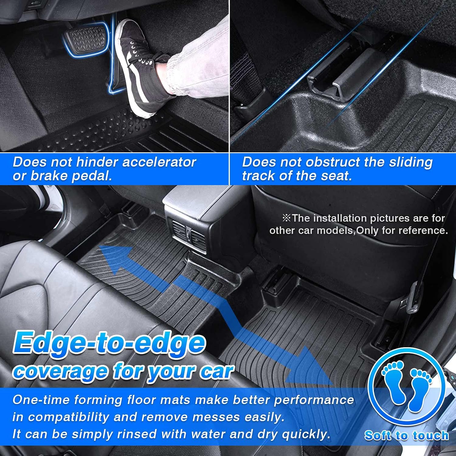 Cartist Floor Mats & Trunk Mats with Backrest Mats Fit for 2022-2025 2026 Lexus NX/NX250/NX350/NX350 F Sport/NX350h/NX450h+ Accessories All Weather Floor Mat(Not for Hybrid/Plug-in Hybrid)