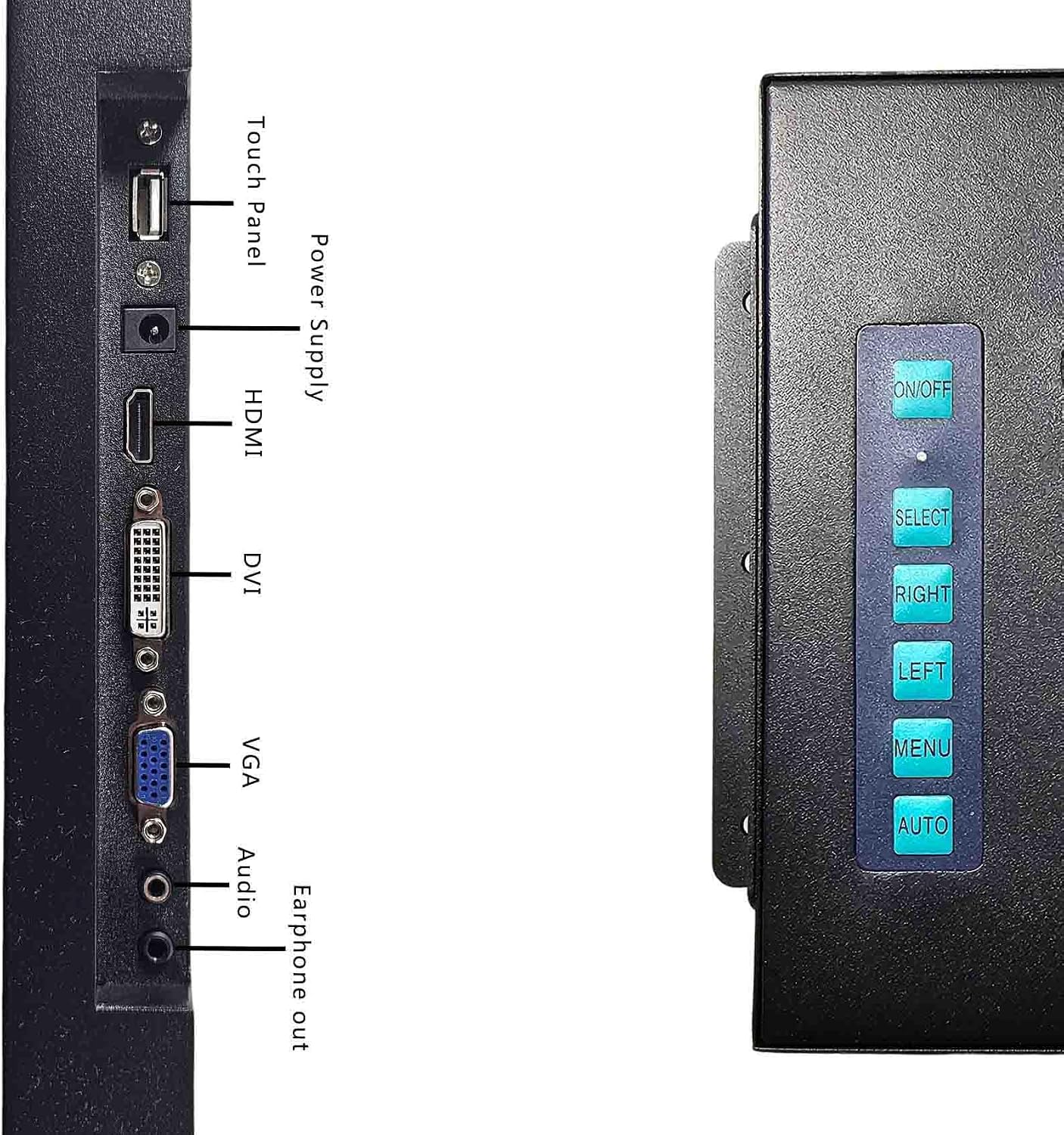 VSDISPLAY 13.3 Inch Touchscreen Monitor 1920x1080 Portable Display with VGA DVI Ports IPS Screen for Gaming Laptop PC Computer