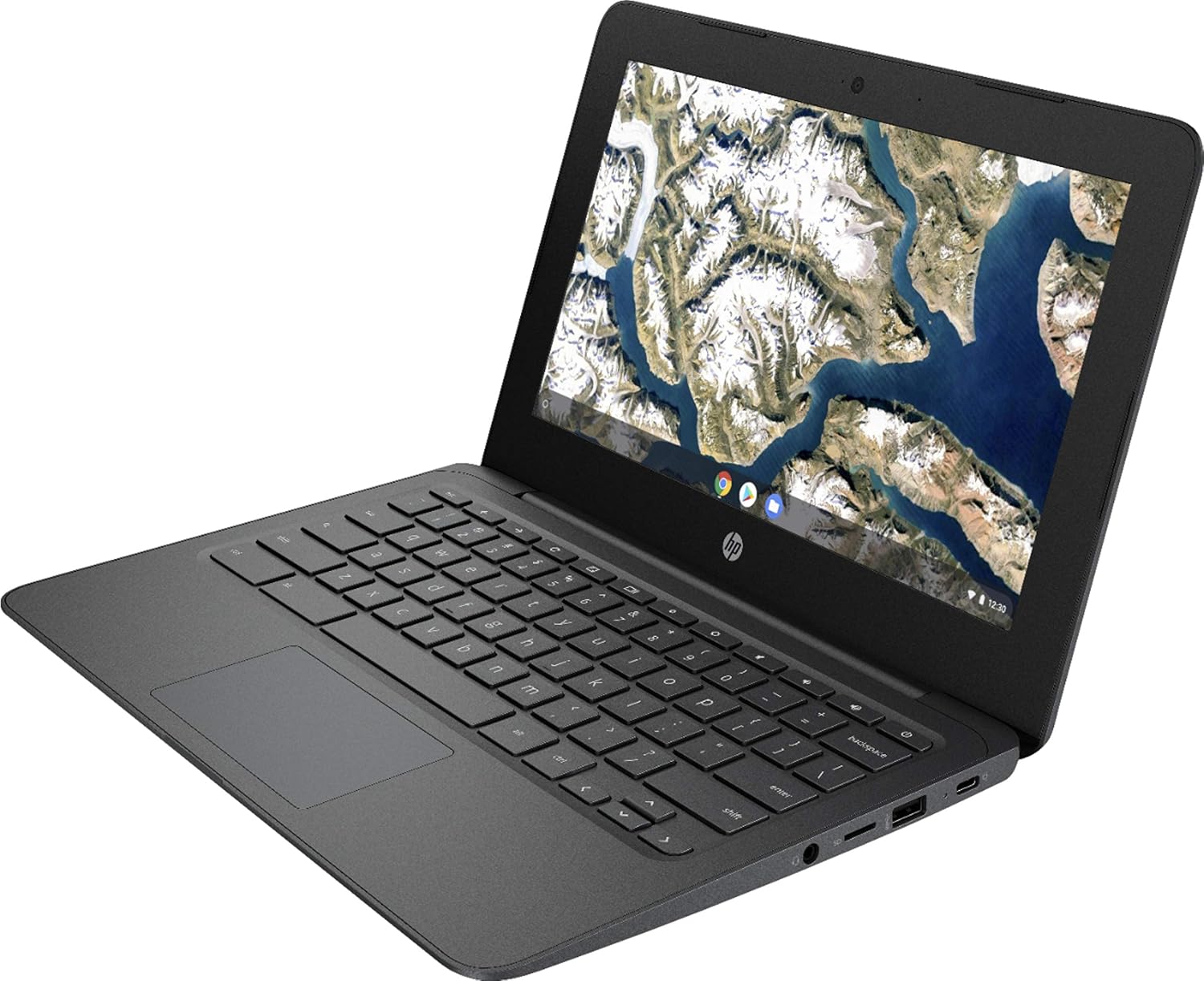 HP Flagship Chromebook, 11.6' HD (1366 x 768) Display, Intel Celeron Processor N3350, 4GB LPDDR2, 32GB eMMC, Chrome OS, HD Graphics 500, 11A-NB0013DX, Ash Gray