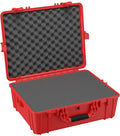 Condition 1 25' Large Waterproof Hard Case Model 839 with Foam, Portable Protective Storage Box for Travel, Hunting, Military, Tactical, Made in USA, 24.50'x 19.46'x8.41' Red