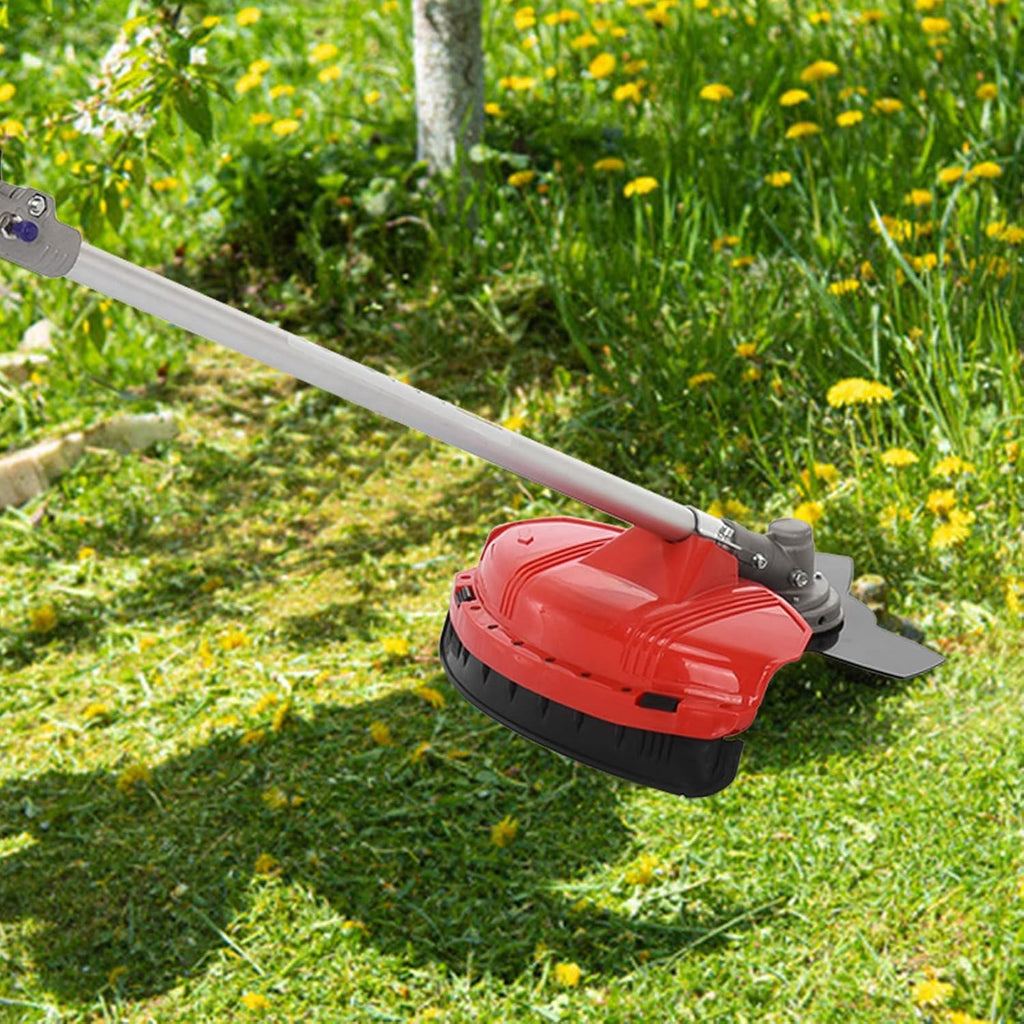 Cuteam Lawn Mower, Strong Powerful Full Functioning Guard Accessories Hedge Trimmer 52cc 2-Stroke Gas Straight Shaft String Backpack Grass Trimmer (Red)