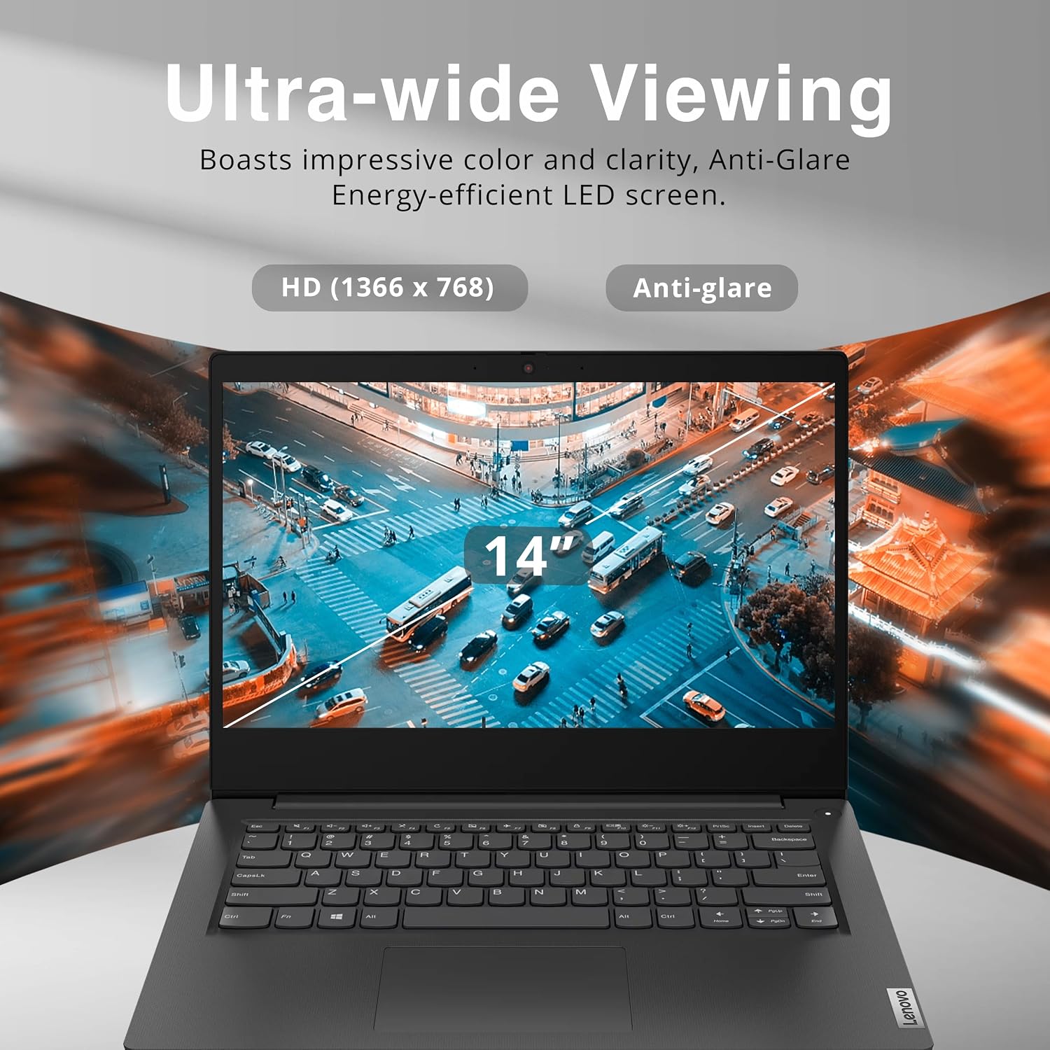 Lenovo Ideapad 3 14' HD Laptop, Intel Pentium Gold 6405U Processor, 8GB RAM, 256GB PCIe SSD, UHD Graphics, Speakers, WiFi, Webcam, Bluetooth, Win 10 S, Black, 32GB Hotface USB Card