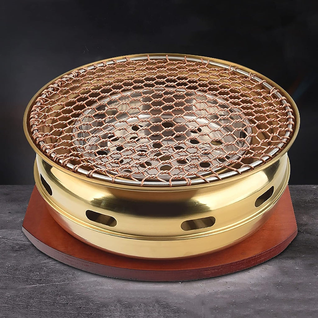 BBQ Barbeque Barbecue Grill, BBQ, Multifunctional Charcoal Barbecue Grill, Household Korean BBQ Grill, Commercial Titanium Grill (Color : A)