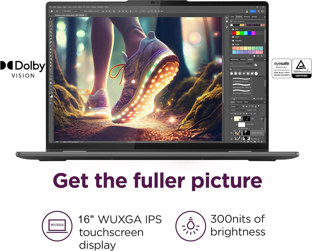 Lenovo Yoga 7i 2-in-1 AI Business Laptop (16' FHD+ Touchscreen, Intel Ultra 7 155U (Beat i7-1355U), 16GB DDR5 RAM, 1TB SSD), Backlit, FHD IR Webcam, Fingerprint ,Thunderbolt 4, Win 11 Home, AI PC