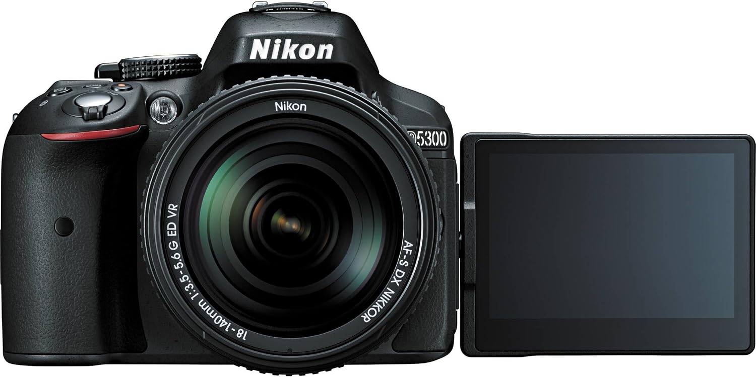 Nikon D5300 24.2 MP CMOS Digital SLR Camera with 18-140mm f/3.5-5.6G ED VR Auto Focus-S DX NIKKOR Zoom Lens (Black)