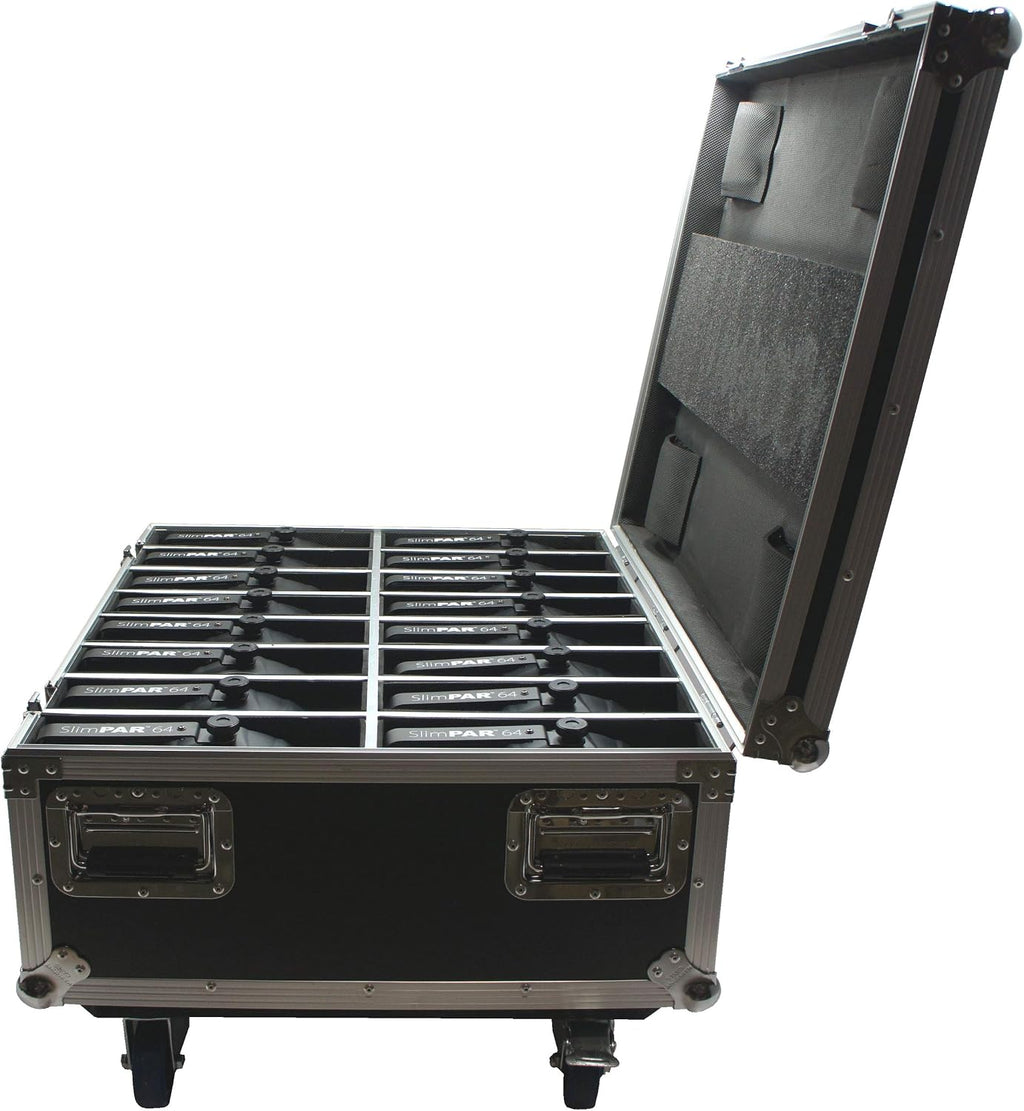 Harmony Audio Cases HC16SLIMPAR64 Light Flight Road Case Compatible with Chauvet SlimPAR 64 x 16