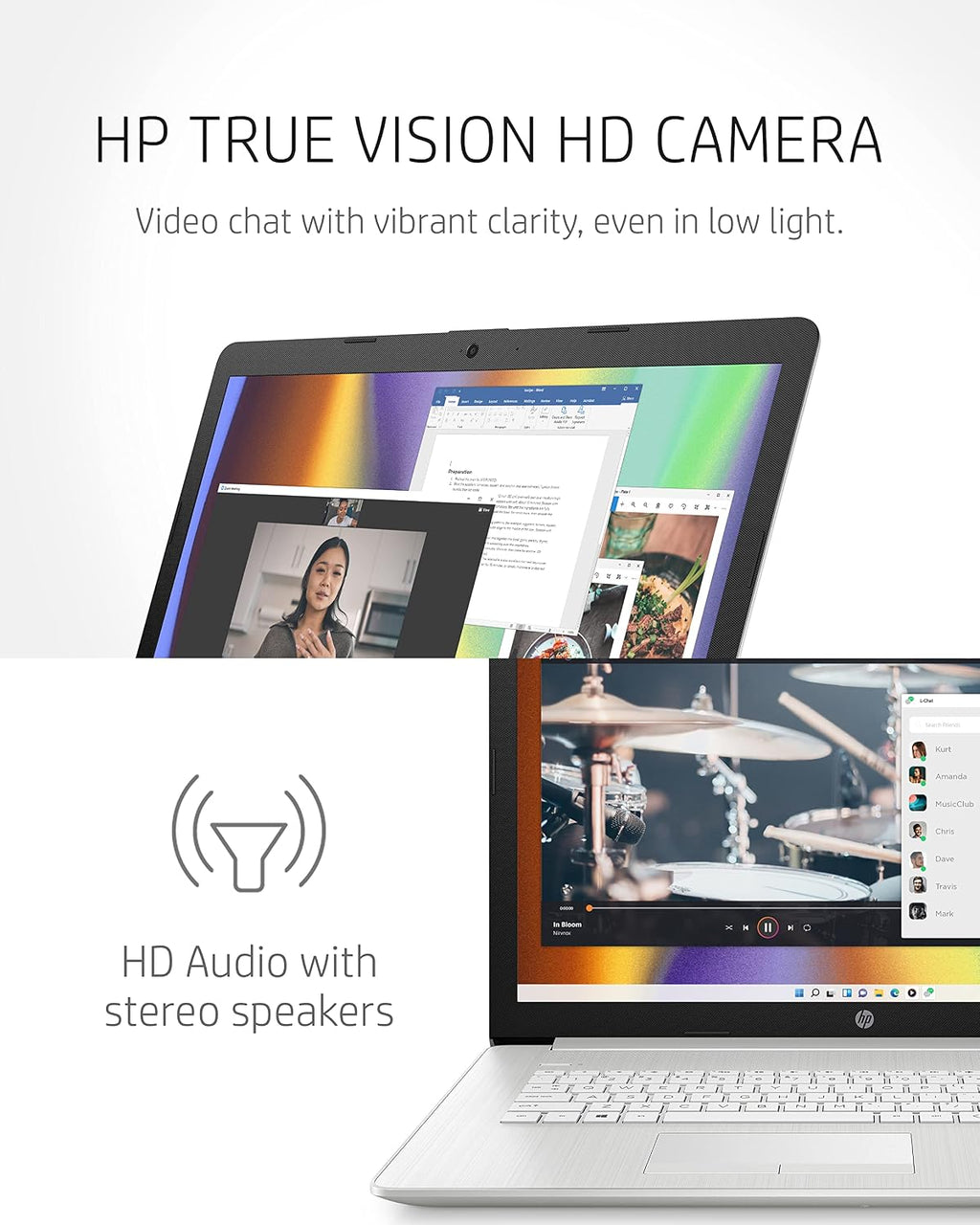 HP 17 Laptop PC, 11 Generation Intel Core, 4 GB RAM, 256 GB SSD, UHD Graphics, 17.3' HD+ Display, Windows 11 Home, Wi-Fi & Bluetooth Combo, 7 Ports, Long Battery Life, HD Webcam (17-by4025nr, 2022)
