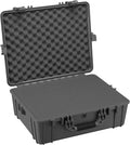 Condition 1 25' Large Waterproof Hard Case Model 839 with Foam, Portable Protective Storage Box for Travel, Hunting, Military, Tactical, Made in USA, 24.50'x 19.46'x8.41' Gun Metal Gray