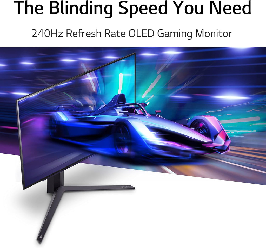 LG 27' Ultragear™ OLED QHD Gaming Monitor with 240Hz .03ms GtG & nVIDIA® G-SYNC® Compatible (Renewed), Black