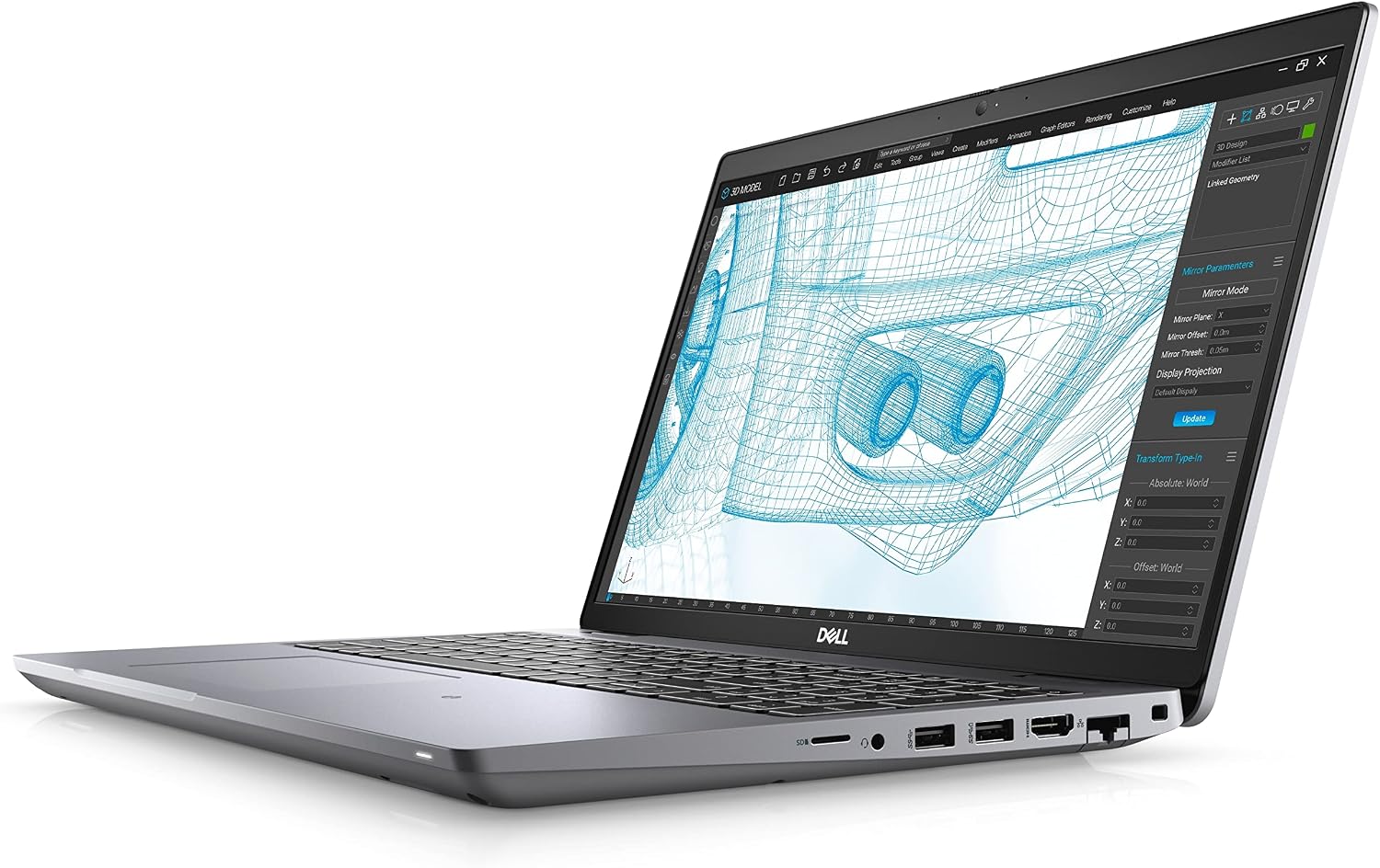 Dell Precision 3561 Workstation Laptop | 15.6' 1920x1080 FHD | Core i5-11500H - 512GB SSD Hard Drive - 16GB RAM | 6 cores @ 4.6 GHz Win 11 Home Black (Renewed)