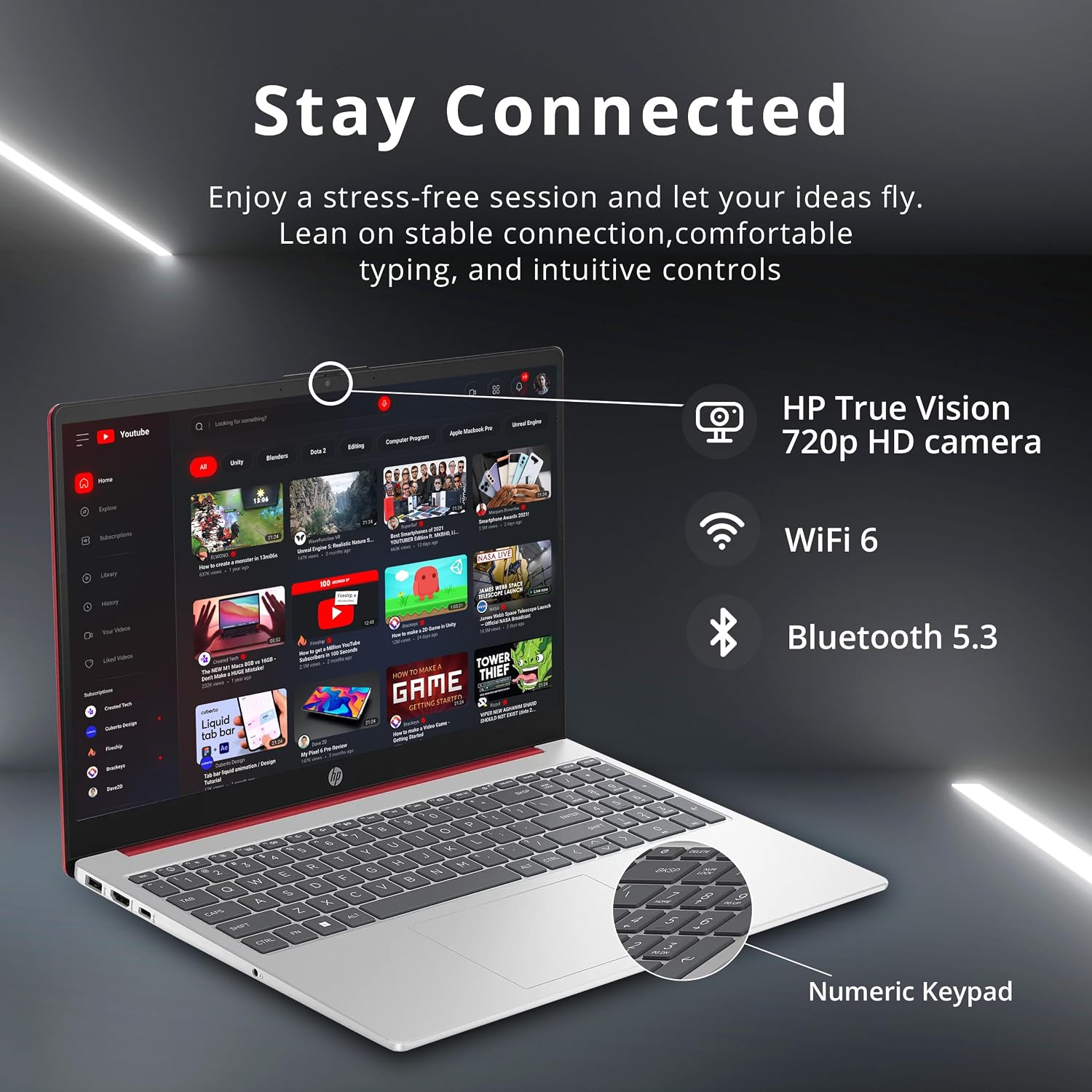 HP 15.6' HD Anti-Glare Everyday Laptop, Intel N200 Pentium Processor, 16GB DDR4 RAM, 128GB PCIe SSD, 1 Year Office 365, Intel UHD Graphics, Wi-Fi 6, Windows 11, Scarlet Red, 32GB Hotface USB Card