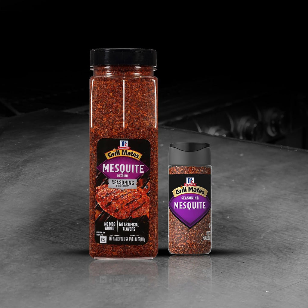 McCormick Grill Mates Mesquite Seasoning, 24 oz (Pack of 6) - Six 24 Ounce Containers of Mesquite BBQ Spice, Versatile Use in Marinades, Meats, Dressings and More