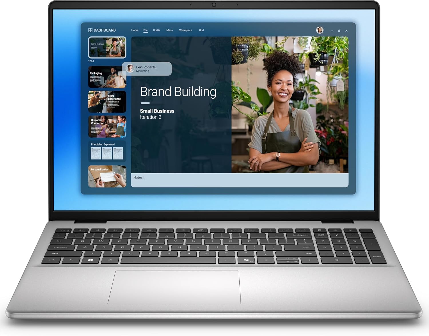 Dell 16 DC Personal Laptop, 2025, 16' 1920x1200 Touch IPS, Intel Core 5 120U 10-Core, 16GB DDR5, 512GB SSD, Win11 Home, Backlit Keyboard, Wi-Fi 6E, BT 5.2, HD Audio, 1080p FHD Camera, Platinum Silver