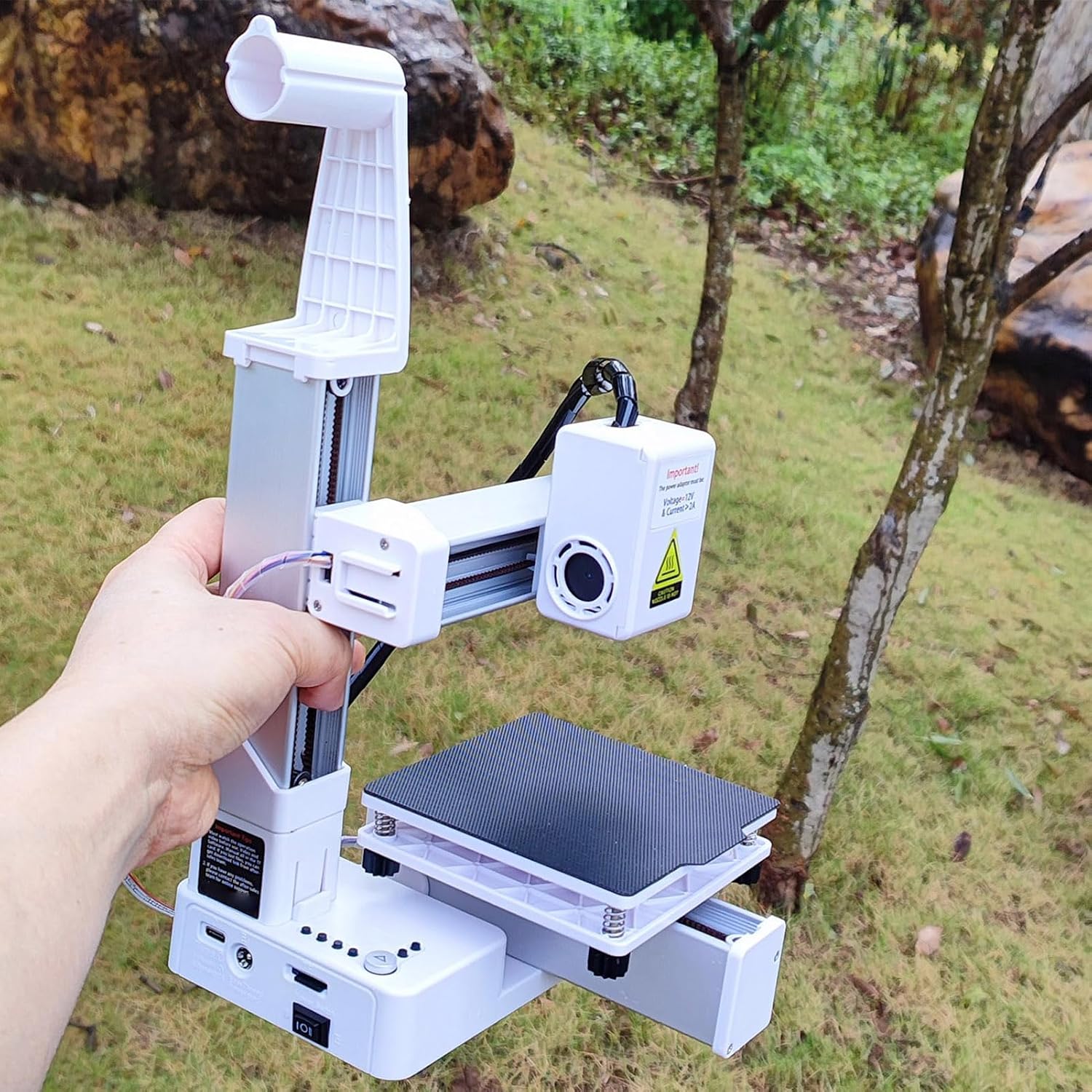 Mini 3D Printer, Fast Heating and Multiplexing by Printing Frequency Division 3D Printer Support 1.75mm PLA and TPU Filament 3D Printing Machine