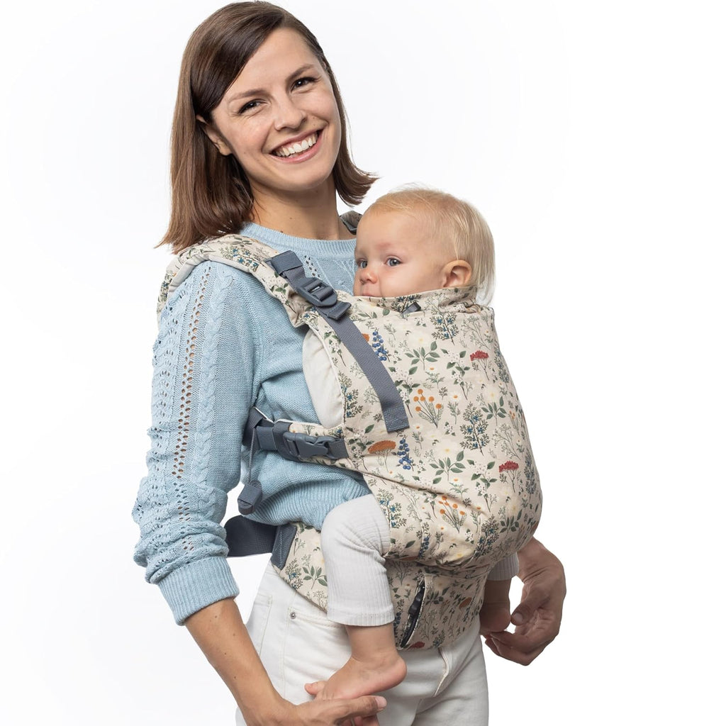 Boba X Baby Carrier - Newborn to Toddler Adjustable, 2-in-1 Convertible Front and Backpack Carrier 7 to 45 lbs, Ergonomic Baby Carrier with Crossable Straps (Winter Garden)