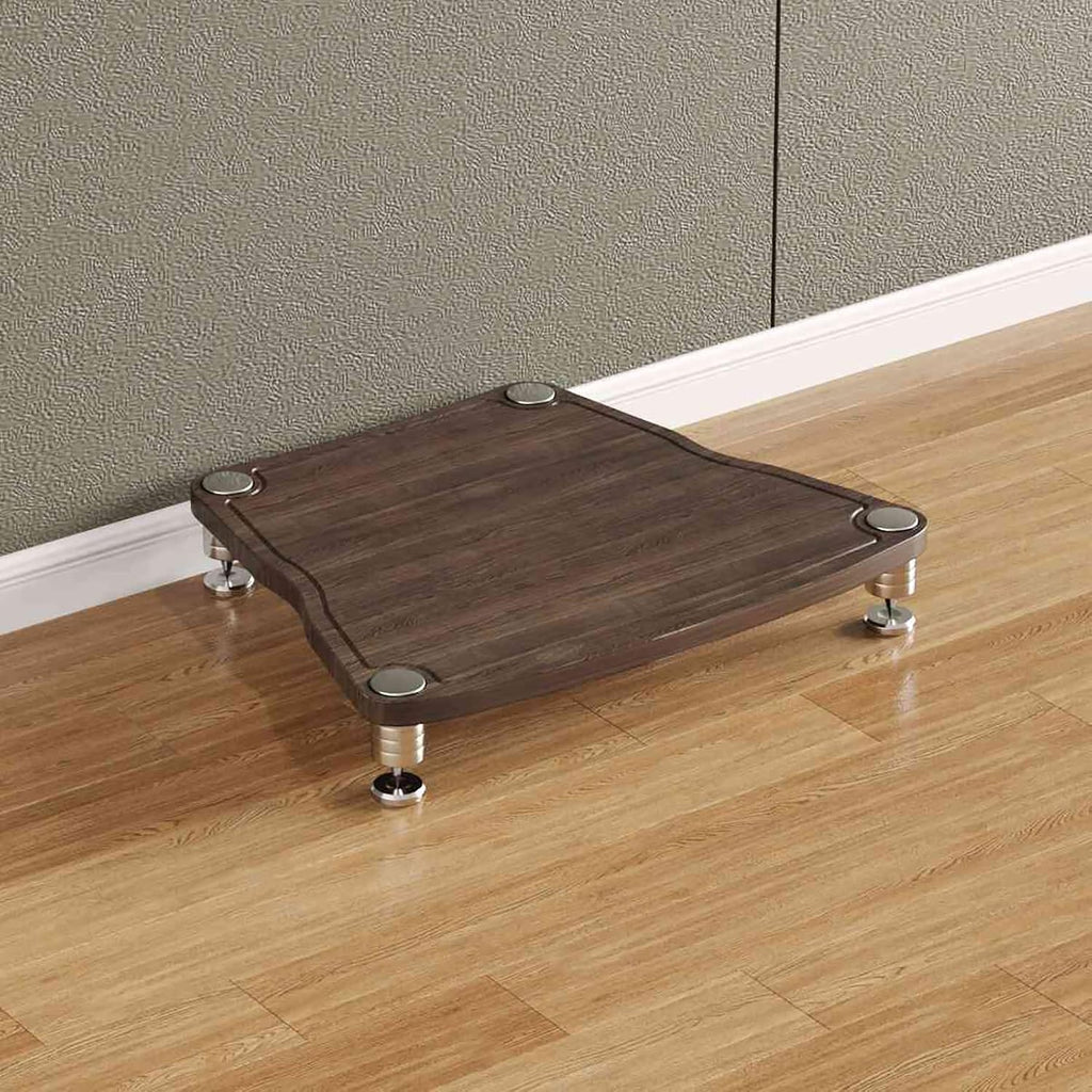 Stereo Racks and Stands AV Media Stand Audio Shelf, CD Rack Entertainment Stereo Component Organizer, for Home/Office/Theater Corner Entertainment Center(Brown,10.5cm/4.1in)