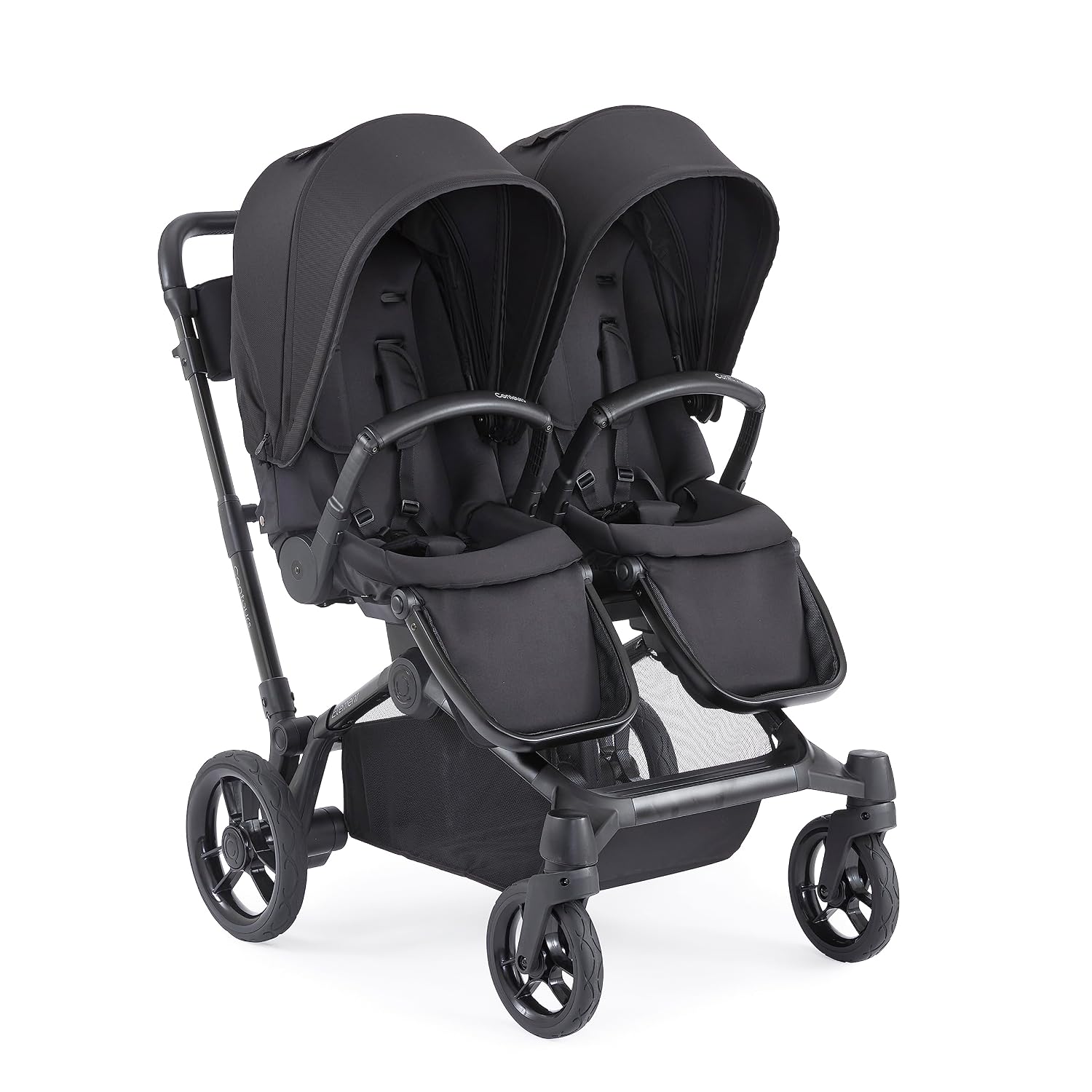 Contours Full Size Second Seat Accessory, Exclusive Compatibility with Element Baby Stroller (Model ZL032), Reversible Seating, Removable Napper Bar, UPF 50+ Canopy, Single to Double Mode, Black