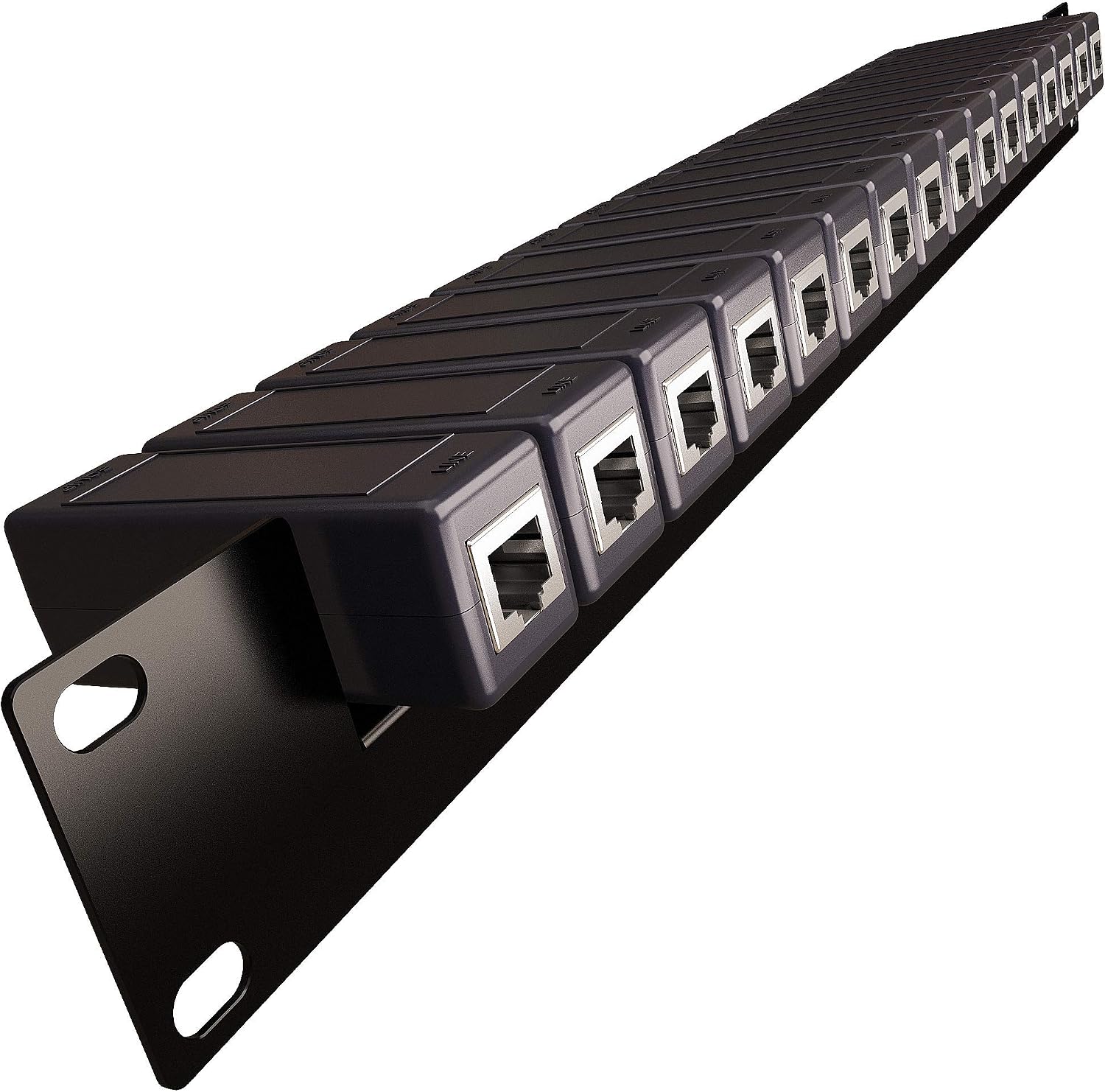 19' Rack Mount (16 Port) Ethernet Surge Protector PoE+ Gigabit (Server Rackmount 1U)