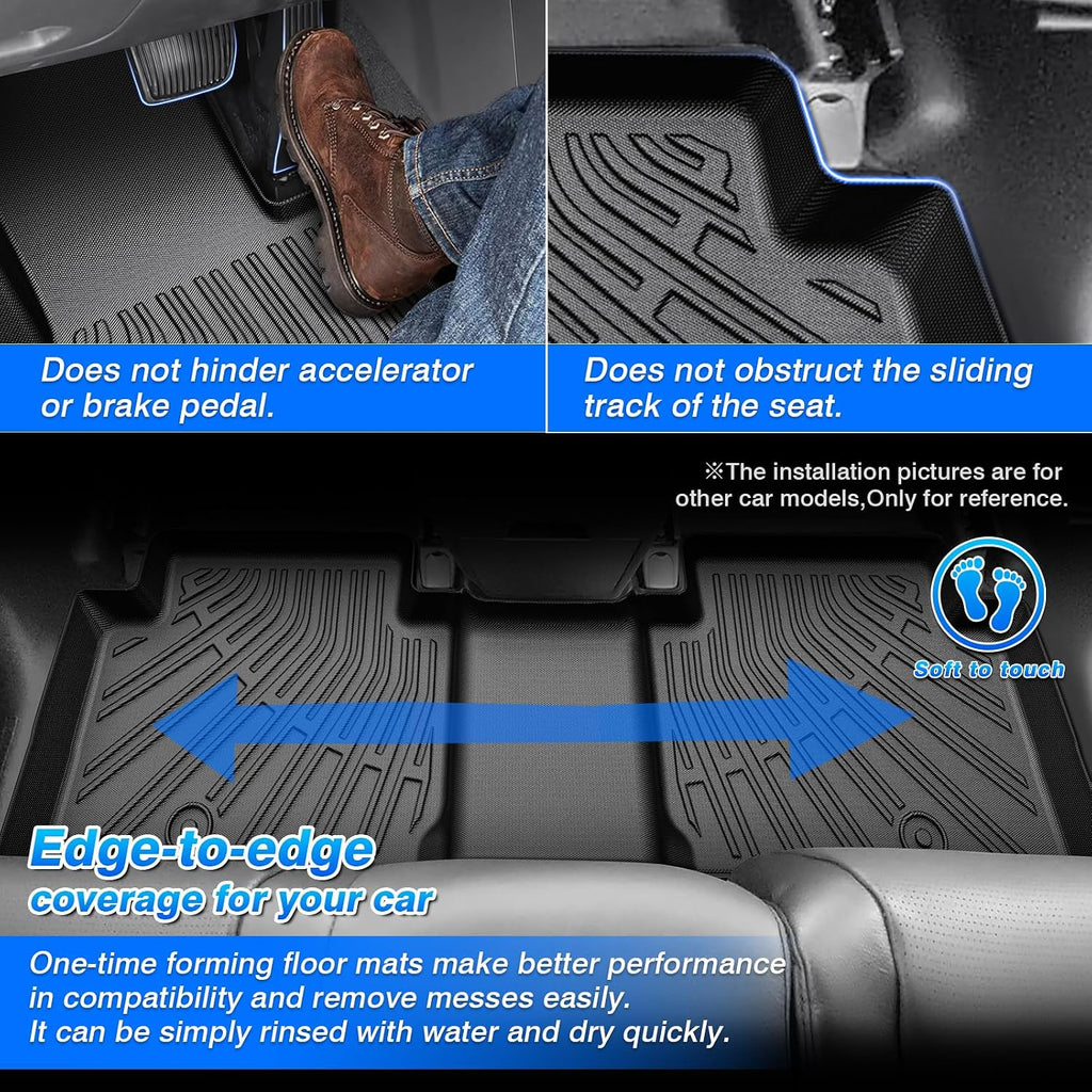 Cartist Floor Mats and Cargo Liner Fit for Hyundai Santa Fe 2024 2025 2026 (Fit Gas Only) All Weather Floor Mat Santa Fe Accessories Heavy Duty Carpet Protection