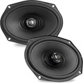 NVX® XFHD69L Premium 6x9' Motorcycle Speakers, 800W Peak (400W RMS), 2-Ohm Aftermarket Saddlebag Lid Coaxials with 1' Titanium Tweeters, Waterproof, for Harley-Davidson 1998 up (Pair)