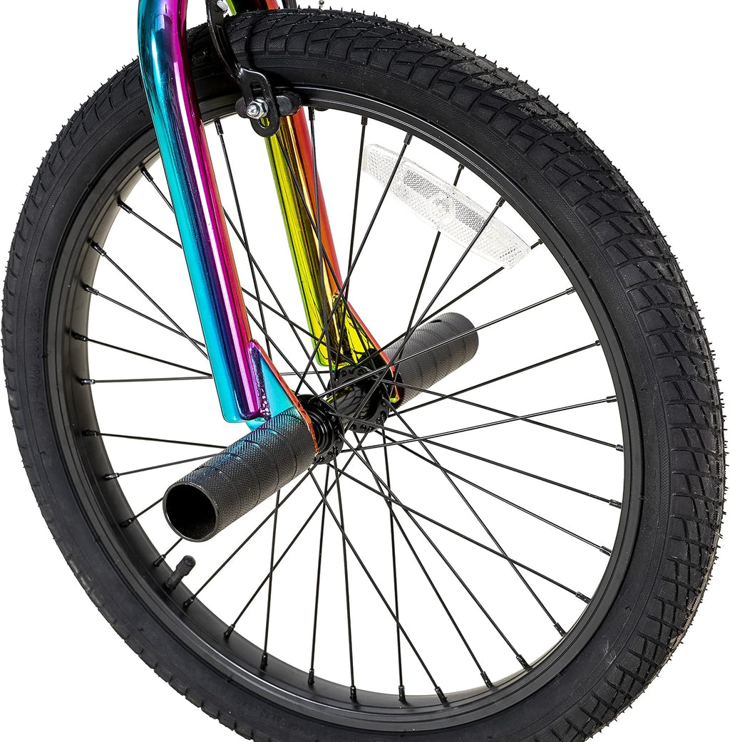 JOYSTAR 20 Inch Kids BMX Bike for Boys and Girls Age 7-12 | Freestyle Bicycle for Beginner Level Riders with Dual Hand Brakes & 2 Pegs | 20' Kids Bike