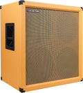 Sound Town 4 x 12' Empty Guitar Speaker Cabinet, Birch Plywood, Orange Tolex, Wheat Cloth Grill, Compatible with Celestion/Eminence Speakers (GUC412OR-EC)