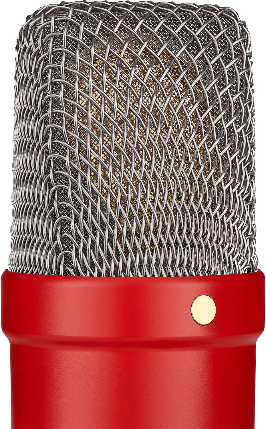 Rode NT1 Signature Series - Red Condenser Microphone with SM6 Shockmount, Tripod Base Microphone Stand and Pop Filter