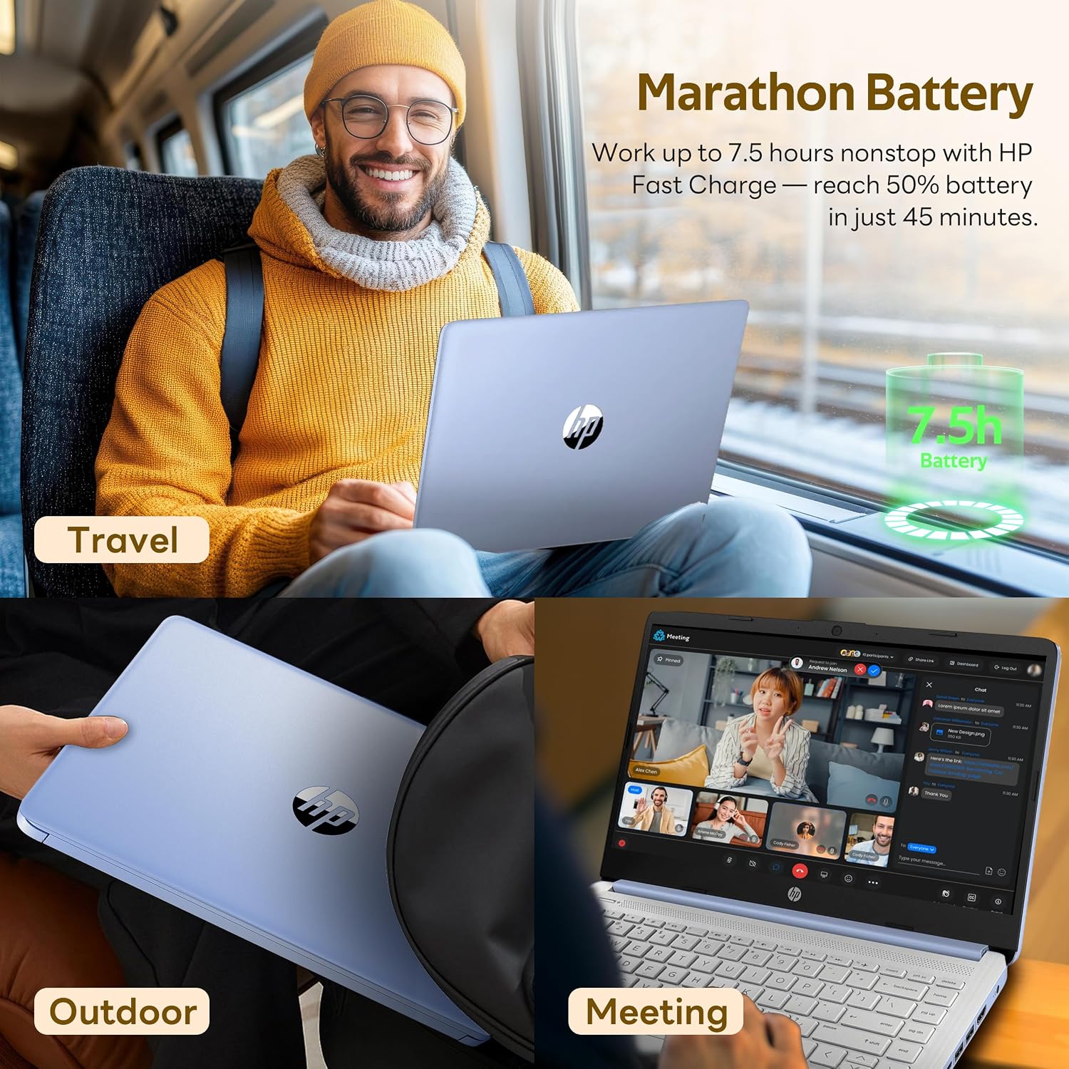 HP Flagship 14' HD Student&Business Laptop with AI Copilot, 13th Gen Intel 4-Core, 16GB RAM, 1.12TB Storage (128GB UFS + 1TB Docking Station), 1 Year Office 365, Wi-Fi 6, Win 11 S, Sky Blue