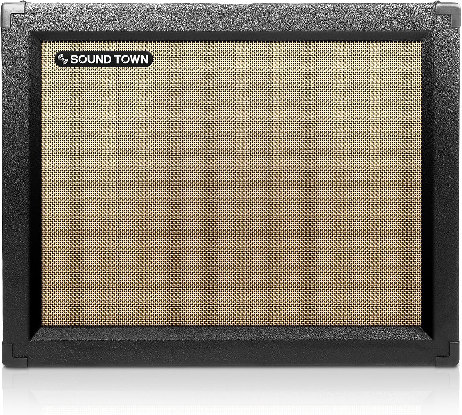 Sound Town 1 x 12' Empty Guitar Speaker Cabinet, with Birch Plywood Construction, Black Tolex, Wheat Cloth Grill, Compatible with Celestion/Eminence Speakers (GUC112BK-EC)