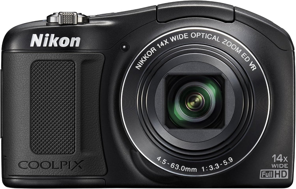 Nikon COOLPIX L620 18.1 MP CMOS Digital Camera with 14x Zoom Lens and Full 1080p HD Video (Black) (OLD MODEL)