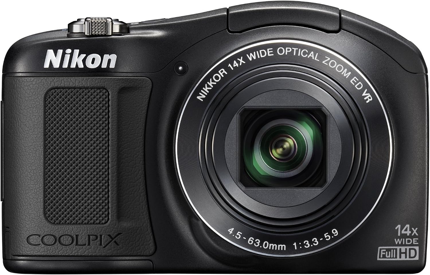 Nikon COOLPIX L620 18.1 MP CMOS Digital Camera with 14x Zoom Lens and Full 1080p HD Video (Black) (OLD MODEL)
