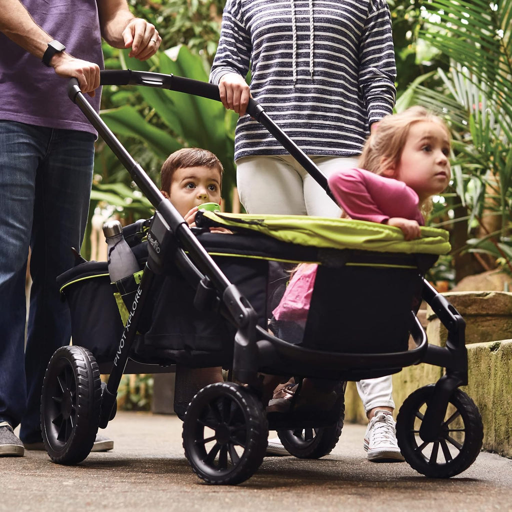 Evenflo Pivot Xplore All-Terrain Stroller Wagon (Wayfarer Black)