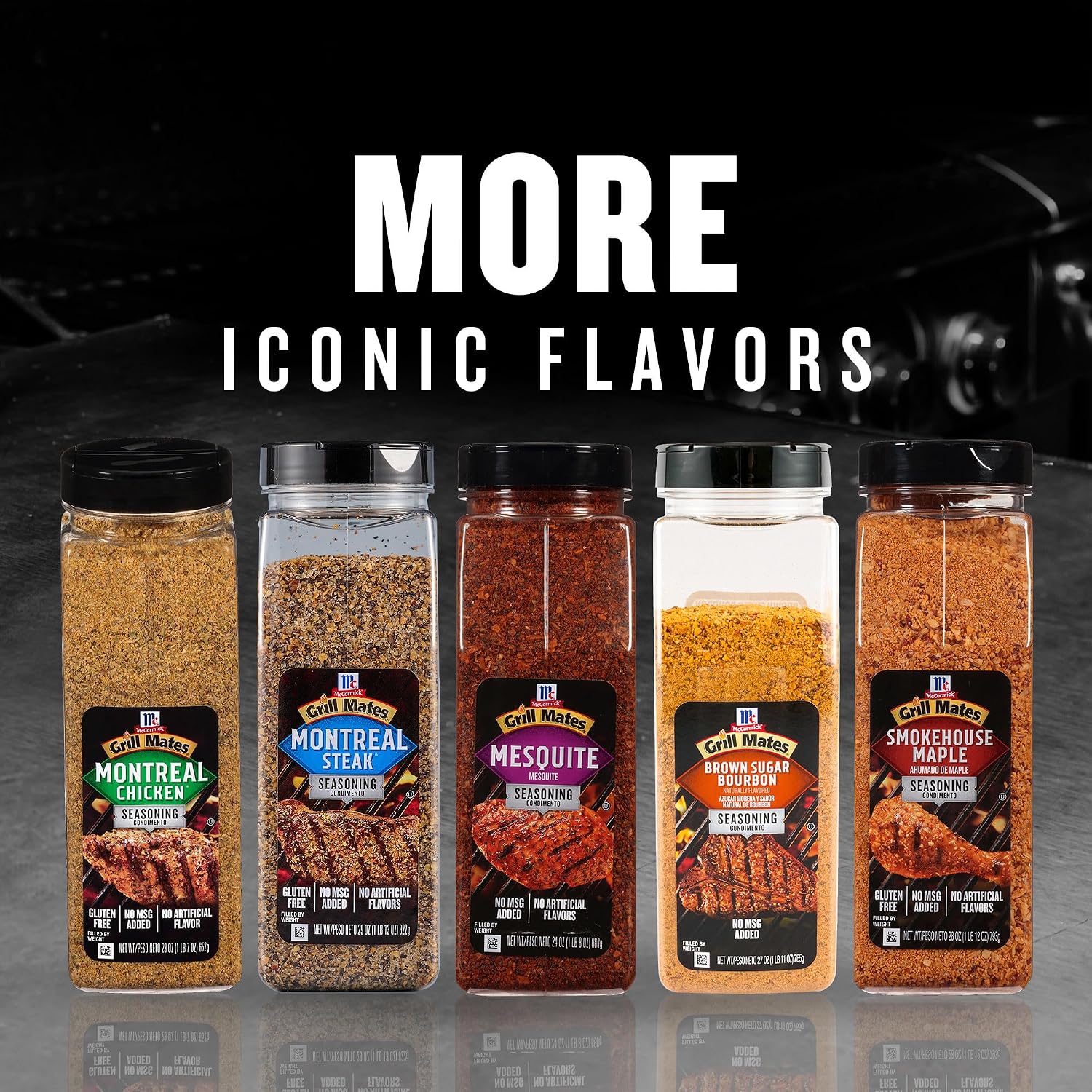 McCormick Grill Mates Mesquite Seasoning, 24 oz (Pack of 6) - Six 24 Ounce Containers of Mesquite BBQ Spice, Versatile Use in Marinades, Meats, Dressings and More
