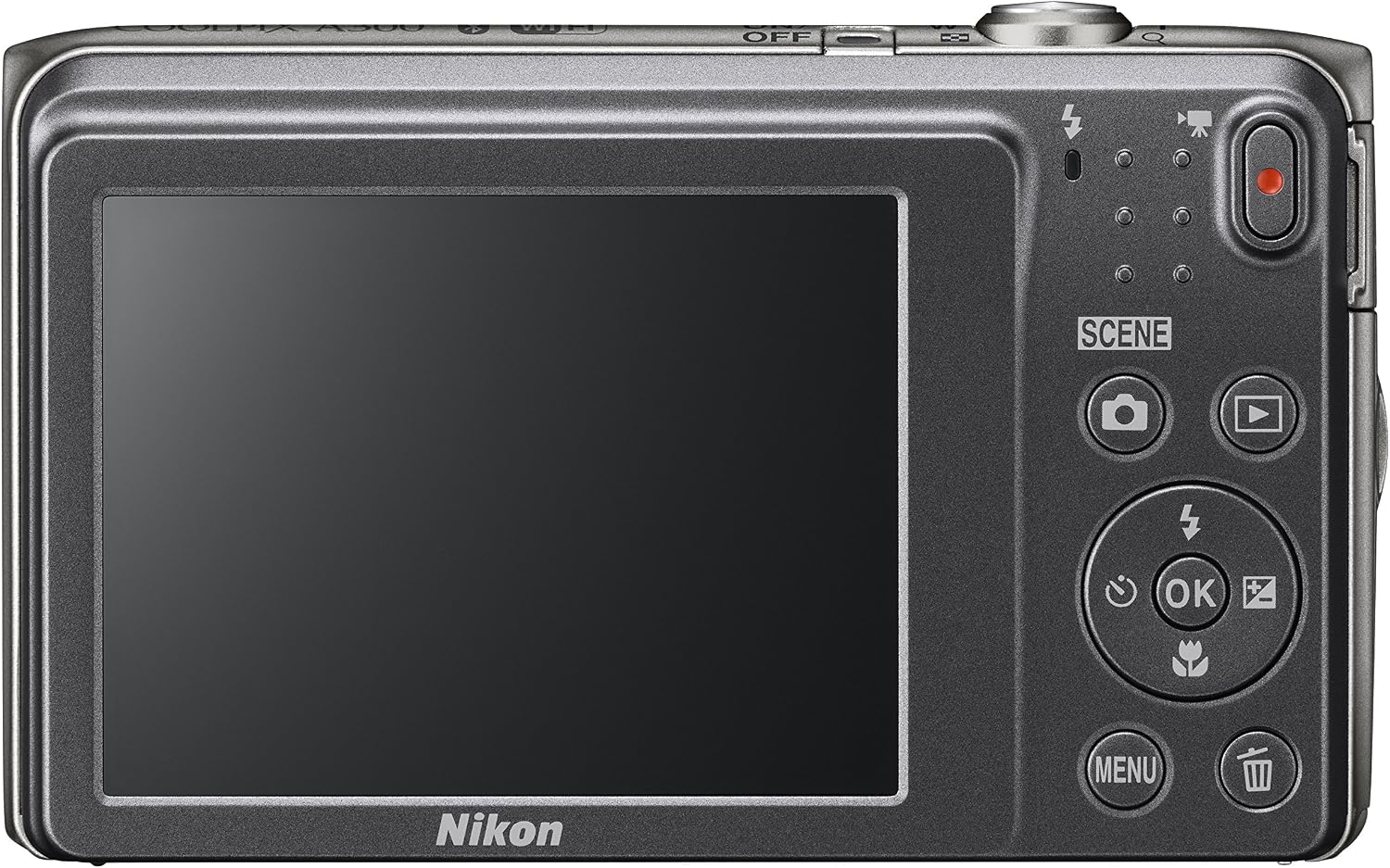 Nikon Coolpix A300 20 MP Point & Shoot Digital Camera, Silver
