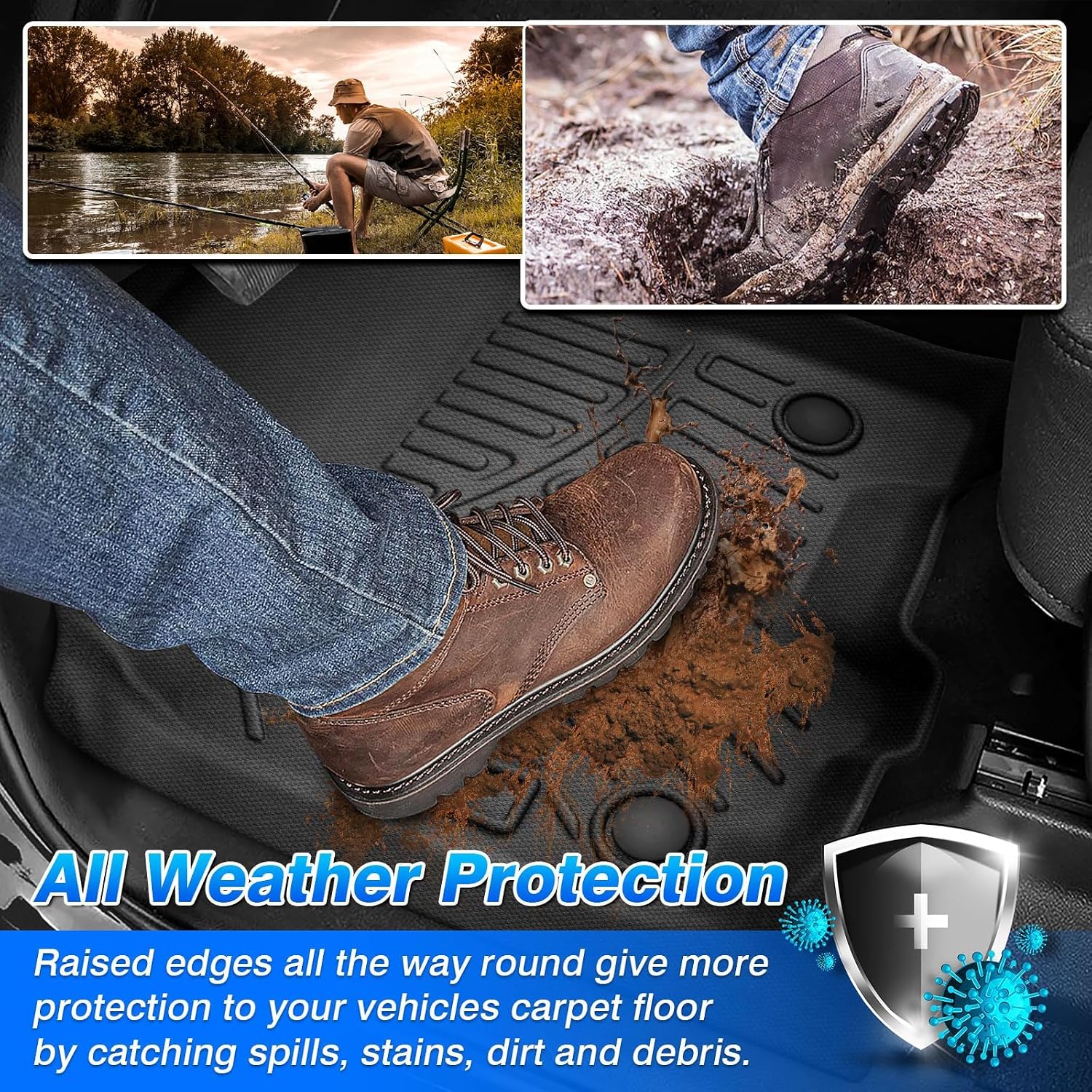 Cartist Floor Mats for 2025 2026 BMW X3 M50/30 xDrive, All Weather Cargo Liner for BMW X3 Accessories, Heavy Duty Car Mats, Car Accessories