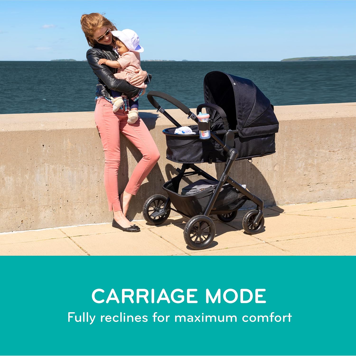 Evenflo Pivot Modular Travel System with SafeMax Car Seat