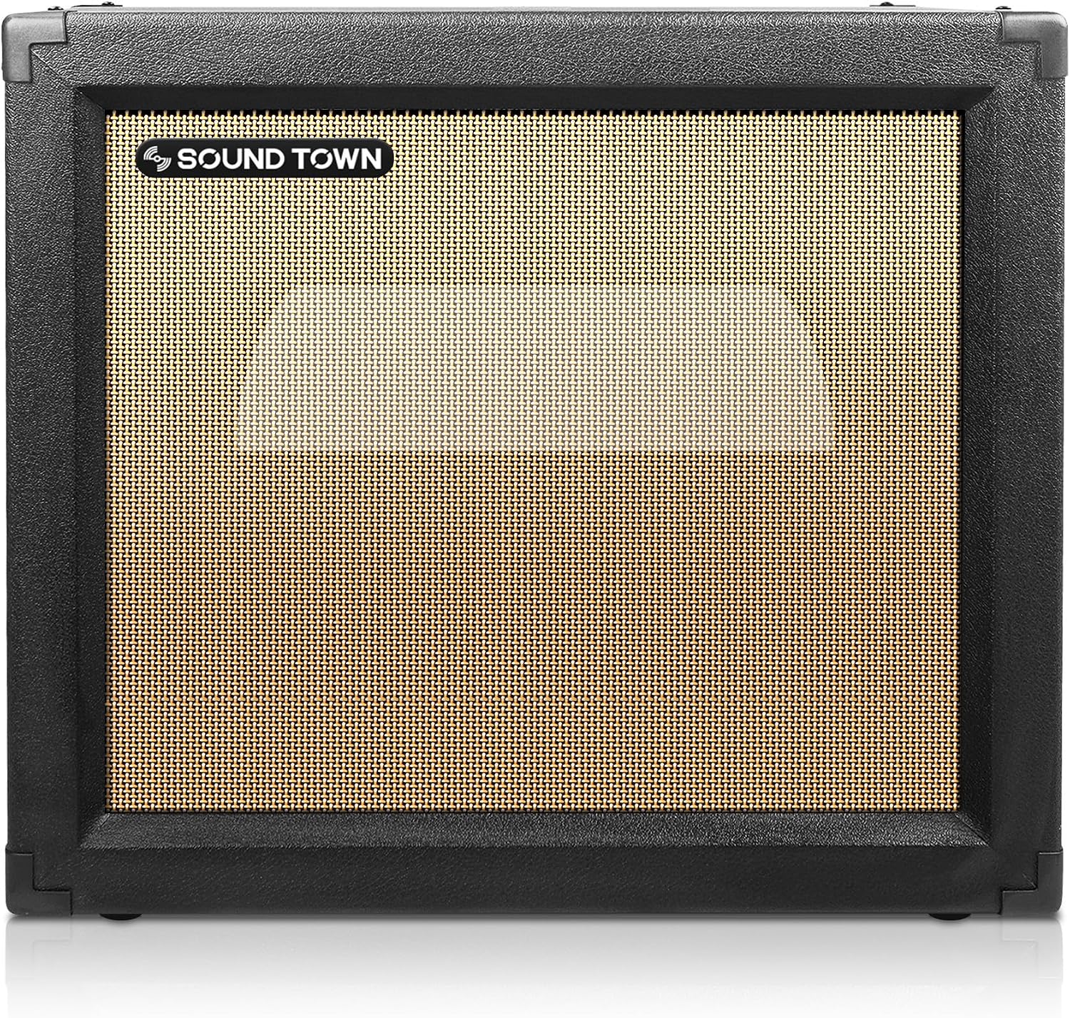 Sound Town 1 x 12' Empty Open-back Guitar Speaker Cabinet, w/Birch Plywood Construction, Black Tolex, Wheat Cloth Grill, Compatible w/Celestion/Eminence Speakers (GUC112OBBK-EC)