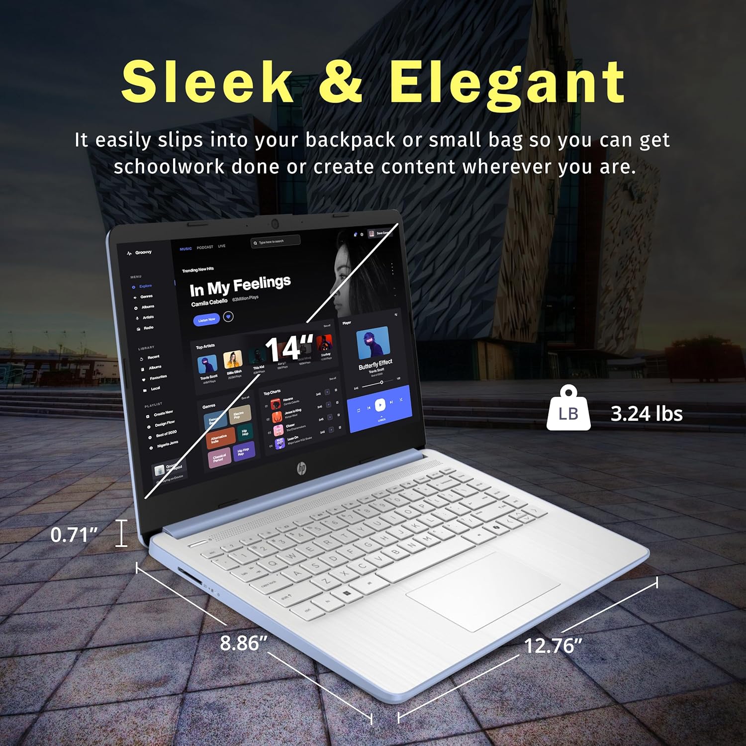 HP Flagship 14' HD Student&Business Laptop, Intel N150 CPU(Beats i3-1115G4), 32GB RAM, 288GB Storage (128GB UFS + 160GB Docking Set), W/1 Year Office 365&AI-Copilot, Webcam, Bluetooth, Win 11s, Blue