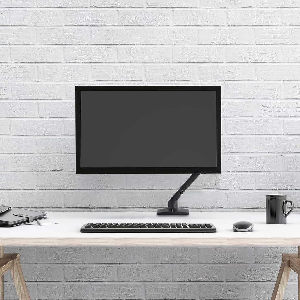 Ergotron – MXV Single Monitor Arm, VESA Desk Mount – for Monitors Up to 34 Inches, 7 to 20 lbs – Matte Black