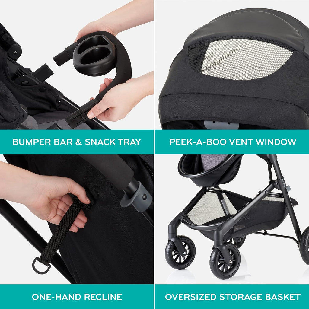 Evenflo Pivot Modular Travel System with SafeMax Car Seat