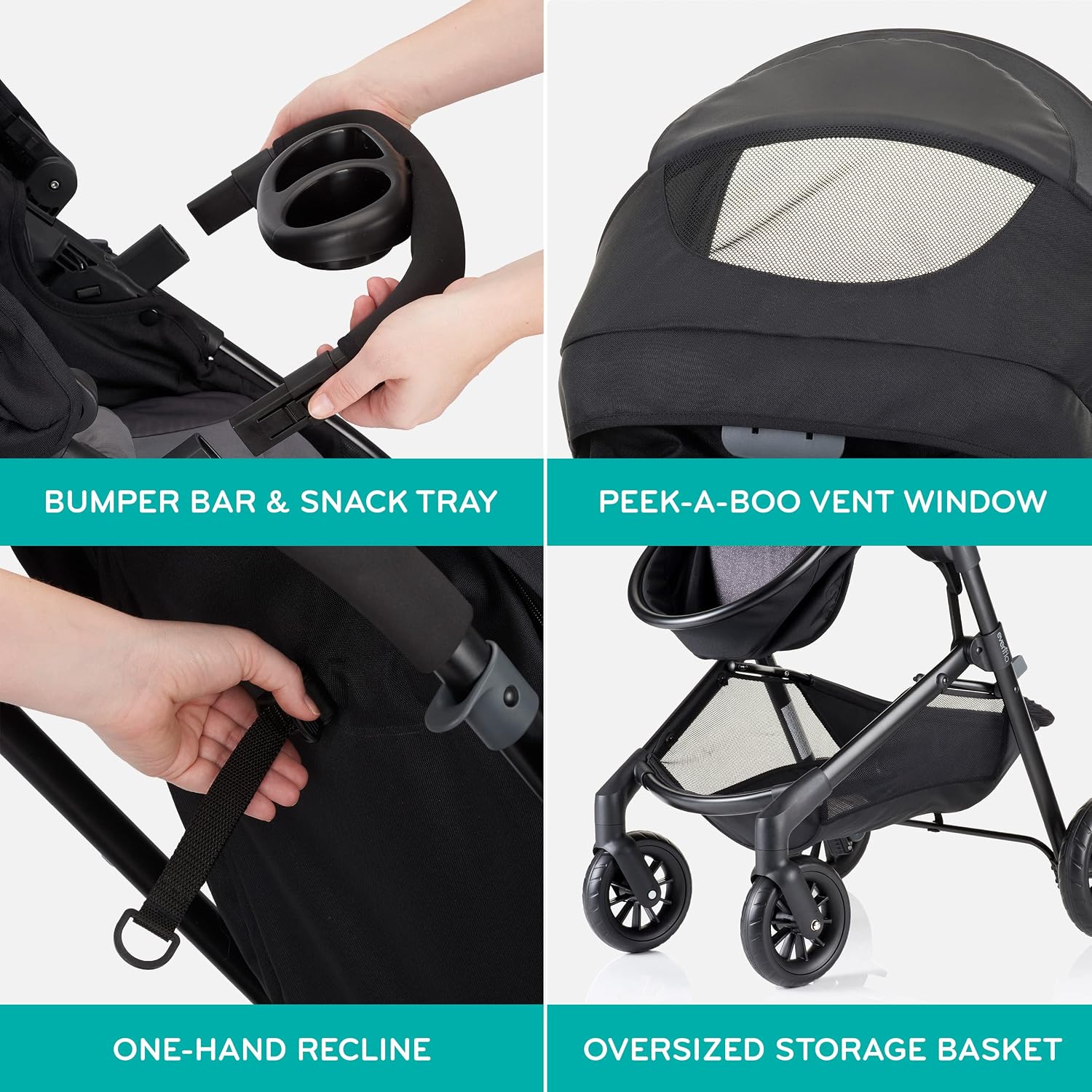 Evenflo Pivot Modular Travel System with SafeMax Car Seat