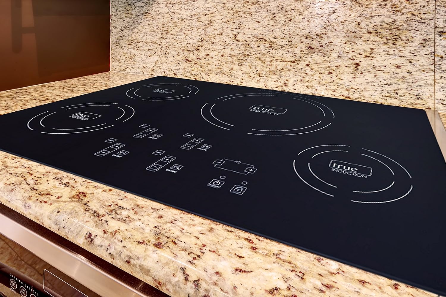 TI-4B 30 inch Built-In 4 Burner Induction Glass-Ceramic Cooktop, 7400W, UL858 Certified