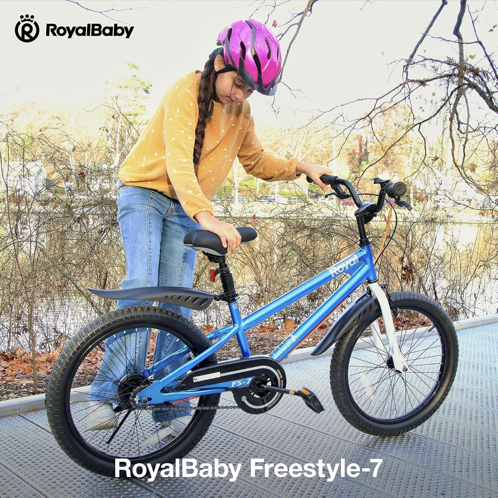 RoyalBaby Kids Bike with Dual Handbrake for Beginners,12 14 16 18 20 Inch Bicycle for Boys & Girls Ages 3-10 Years