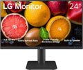 LG 24MS550-B 24 inch IPS Computer Monitor FHD (1920x1080) 100Hz 5ms Reader Mode Tilt/Height Stand Built in Speaker Borderless Design OnScreen Control Black Stabilizer DAS Crosshair HDMI Black