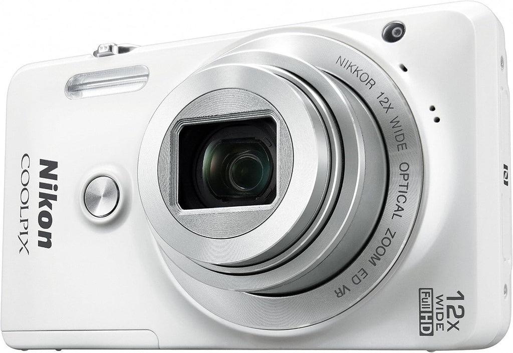 Nikon COOLPIX S6900 16MP Digital Camera with 12x Zoom, Natural White (International Version, No Warranty)