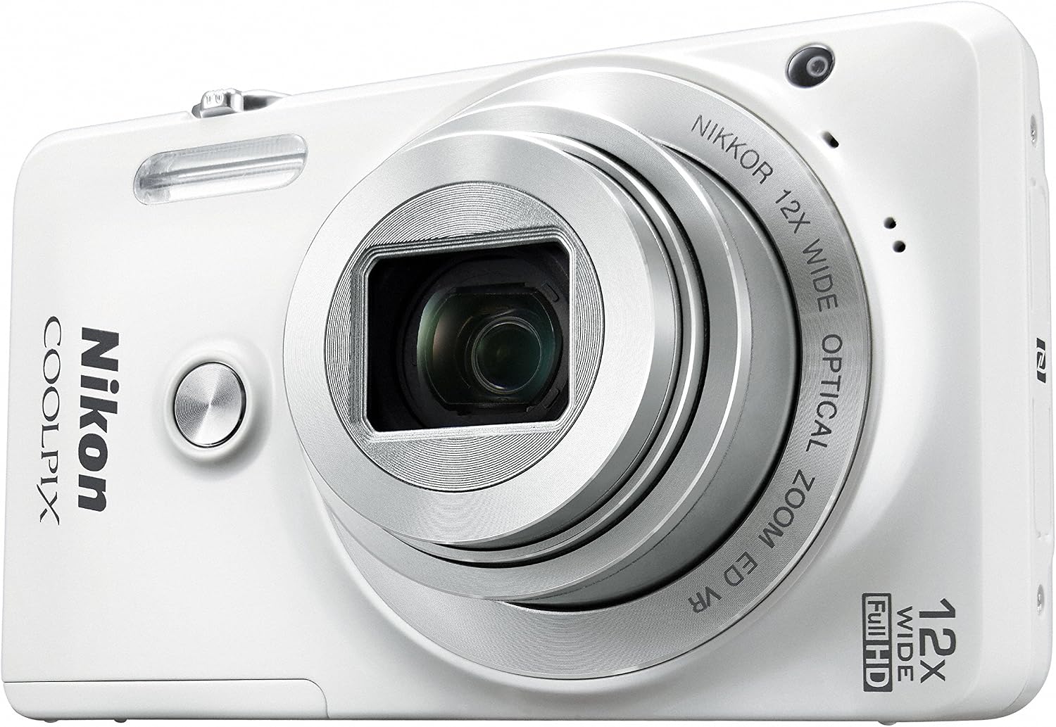 Nikon COOLPIX S6900 16MP Digital Camera with 12x Zoom, Natural White (International Version, No Warranty)